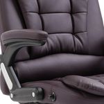 Silla de oficina Arpa altura ajustable marrón 110-119x68x71 cm