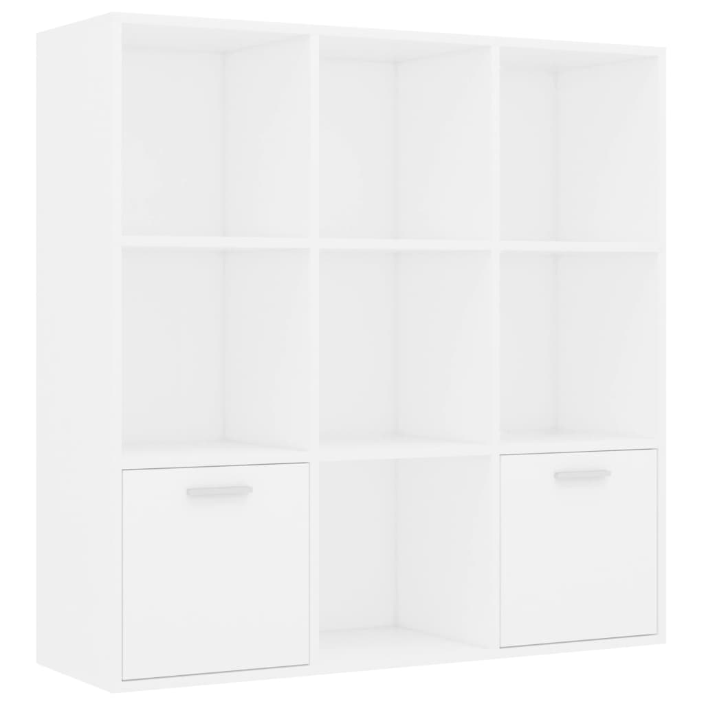 Estantería Fitz 7 compartimentos + 2 armarios blanco 98x98x30 cm