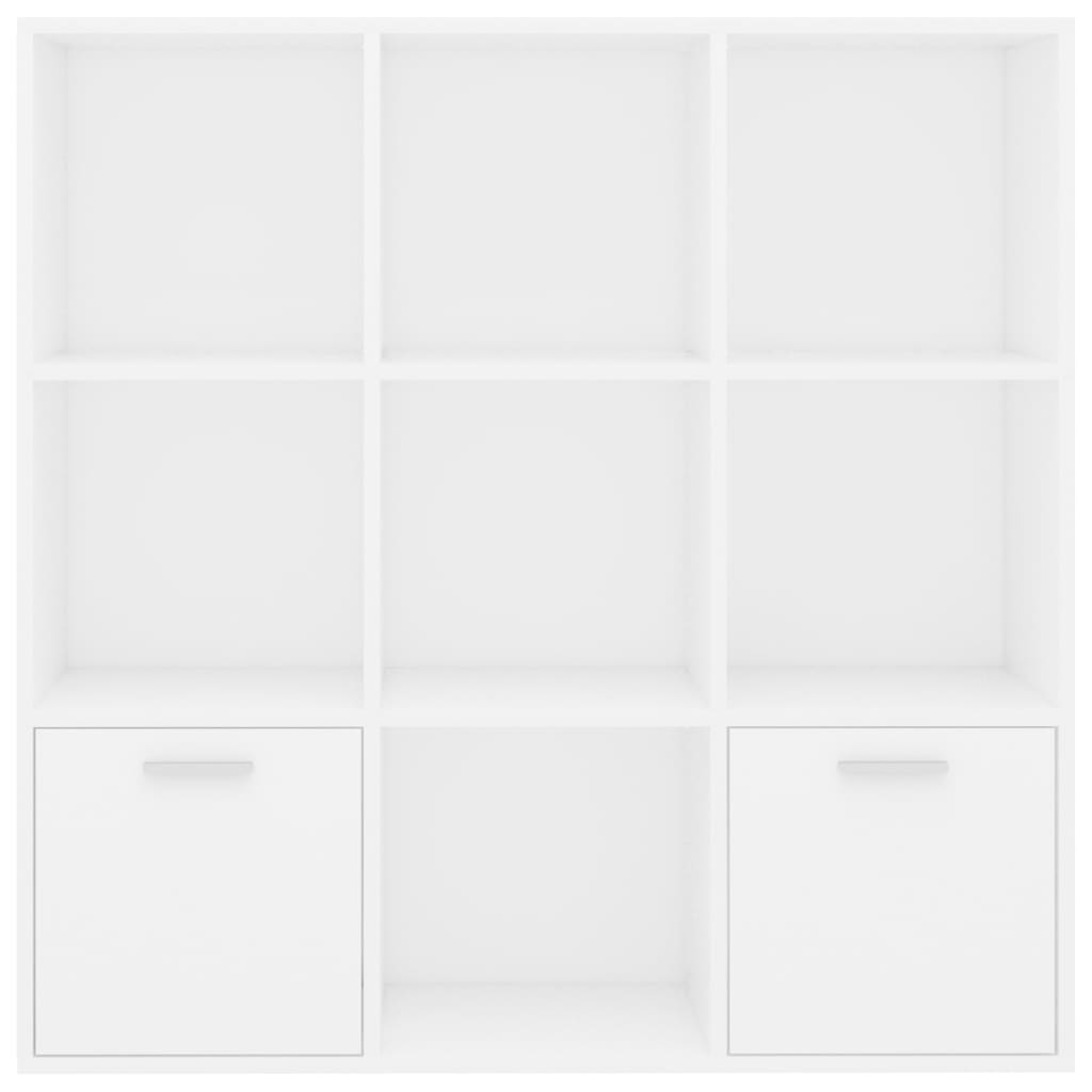 Estantería Fitz 7 compartimentos + 2 armarios blanco 98x98x30 cm
