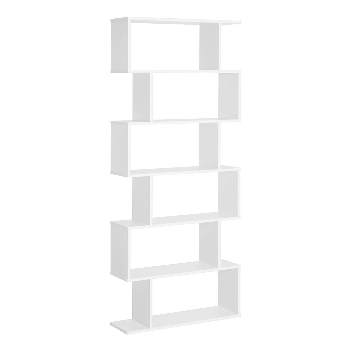 Estantería Valley Homcom 6 estantes blanco 192x80x23 cm