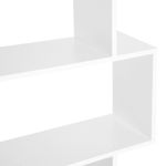 Estantería Valley Homcom 6 estantes blanco 192x80x23 cm