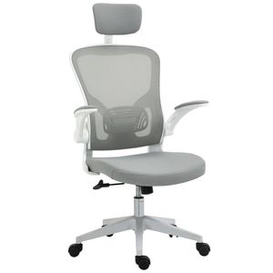 Silla de oficina Ousby Vinsetto altura ajustable 114-122x65x64 cm