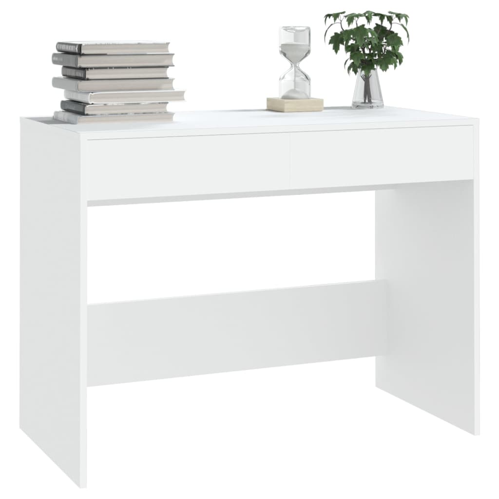 Escritorio Drom 2 cajones blanco 76,5x101x50 cm