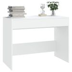 Escritorio Drom 2 cajones blanco 76,5x101x50 cm