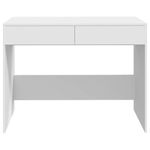 Escritorio Drom 2 cajones blanco 76,5x101x50 cm