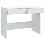 Escritorio Drom 2 cajones blanco 76,5x101x50 cm
