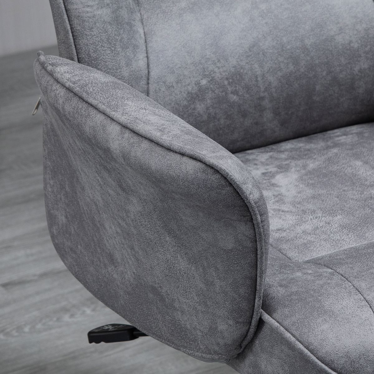 Silla de escritorio Essoho Vinsetto basuclante con reposabrazos gris 92-102x67x69 cm