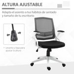 Silla de oficina Samdo Vinsetto con reposabrazos altura ajustable negro 94-104x61x61 cm