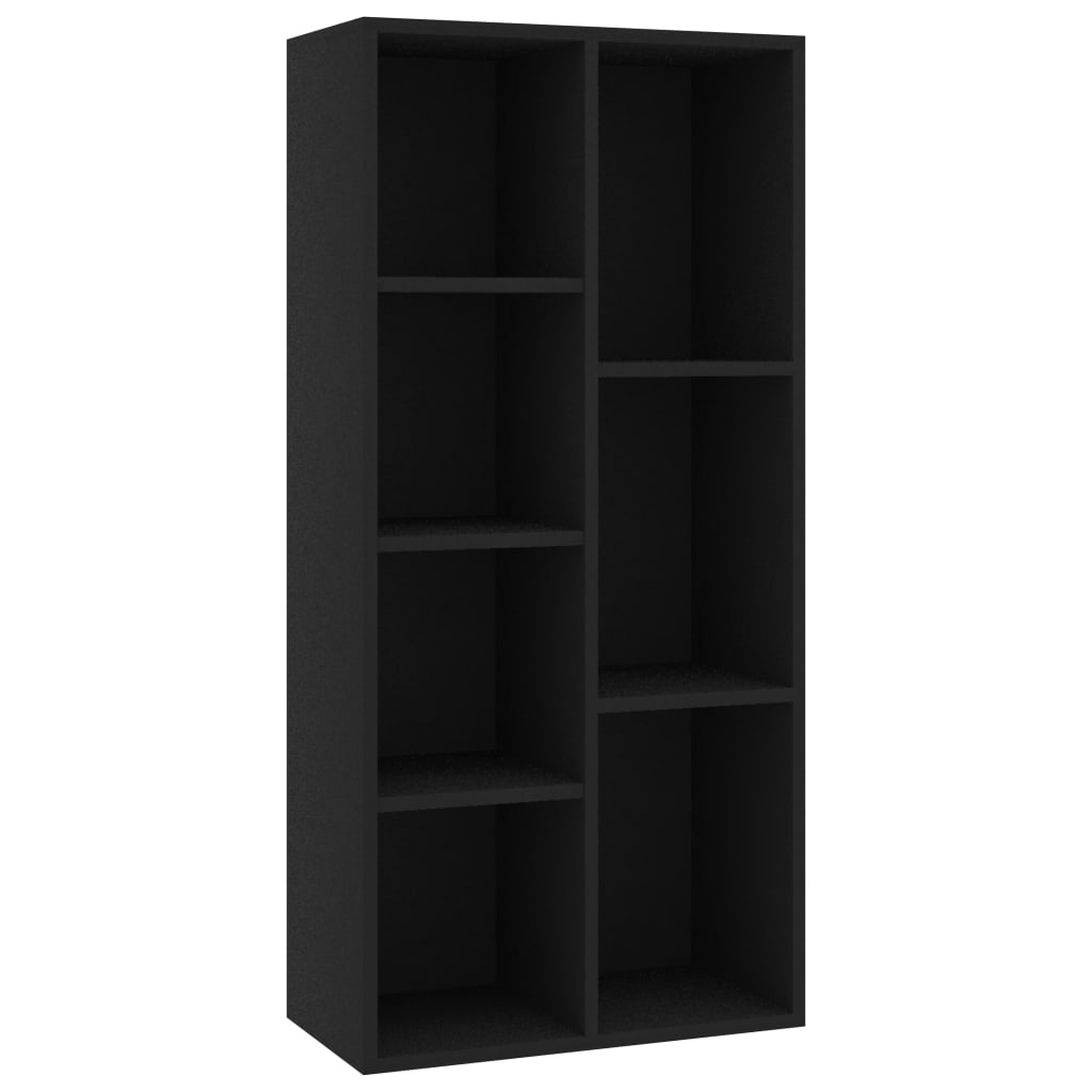 Estantería Lawer 7 compartimentos negro 106x50x25 cm