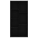 Estantería Lawer 7 compartimentos negro 106x50x25 cm