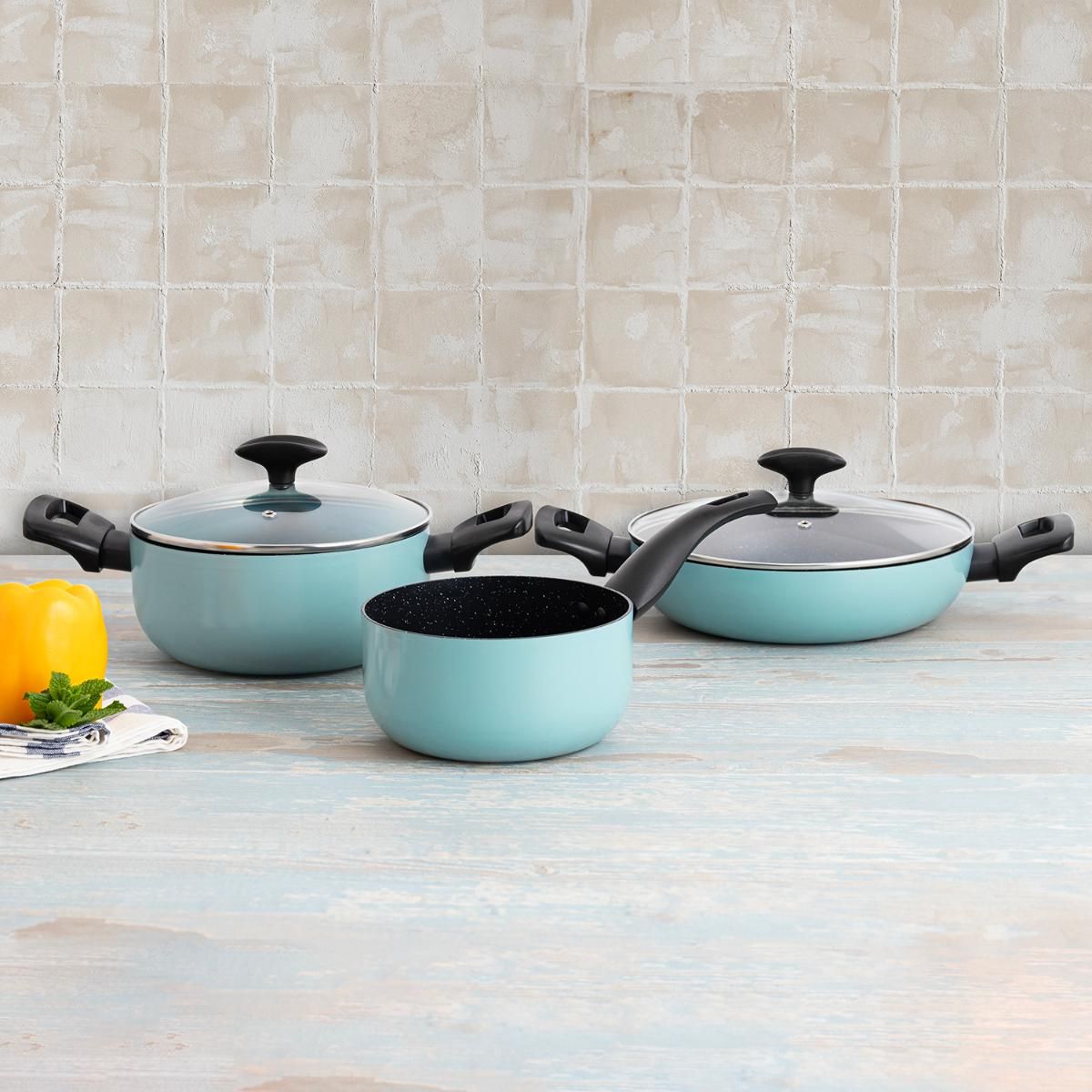 Set-de-3-piezas-Country-Land-Quid-aluminio-prensado-azul-negro-animada