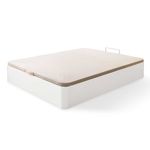Canapé Delia XL elevable tapizado 3D 22 mm blanco - Montaje incluido