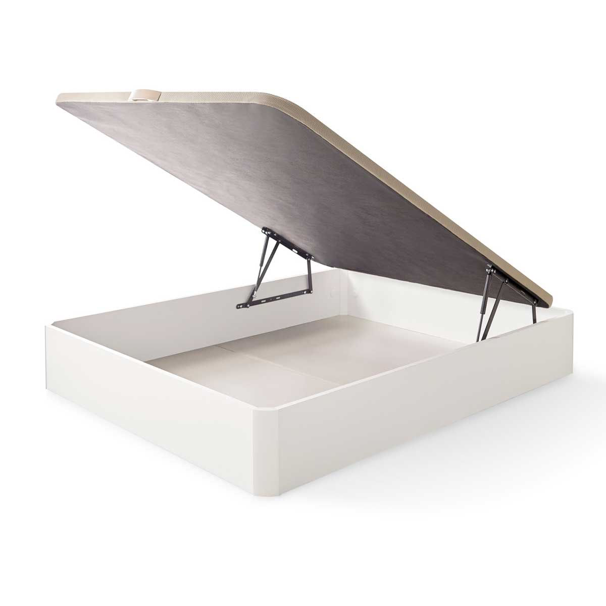 Canapé Delia XL elevable tapizado 3D 22 mm blanco - Montaje incluido 2
