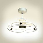 Ventilador de techo Alison Bel Air DC LED 125+125W blanco Ø63x50 cm 2