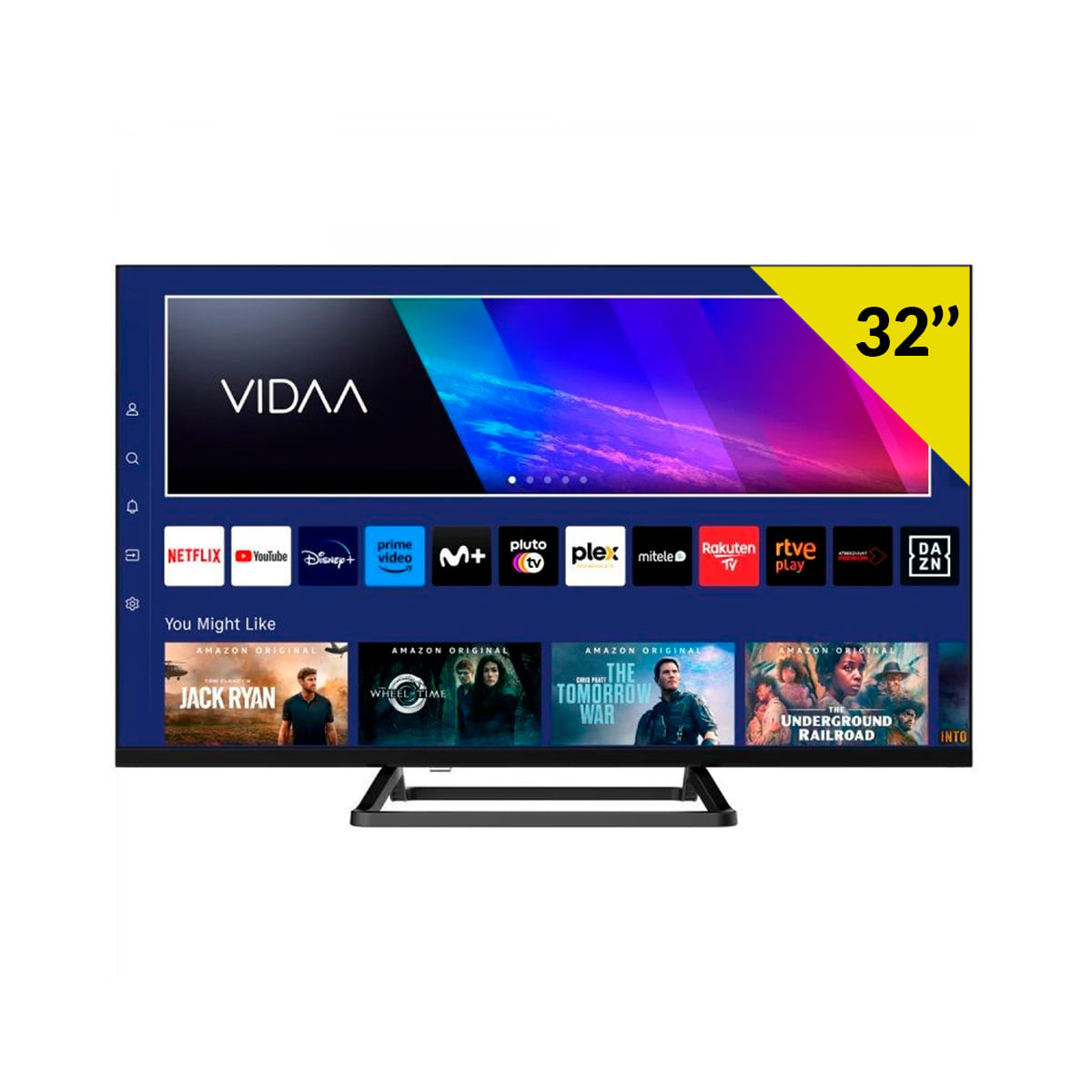 Televisor-Smart-TV-Grunkel-LED-3224VD-32’’-Full-HD-VIDAA-negro-