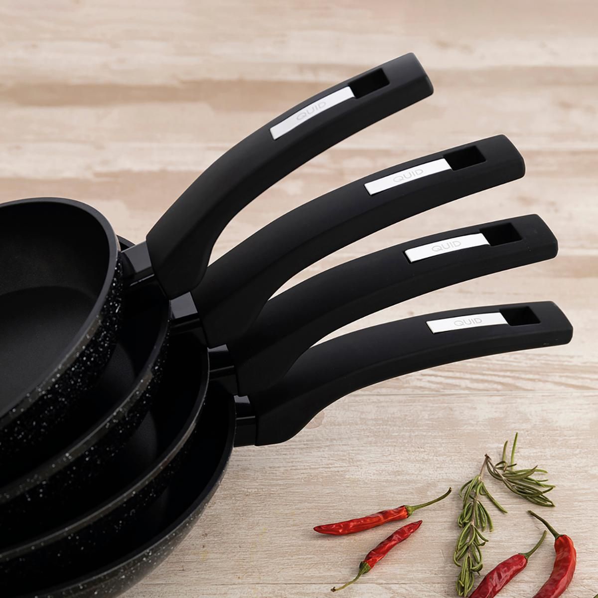 Sartén Estelar Quid aluminio forjado negro Ø28 cm