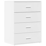 Aparador Eliss 4 cajones blanco 80x60x39 cm