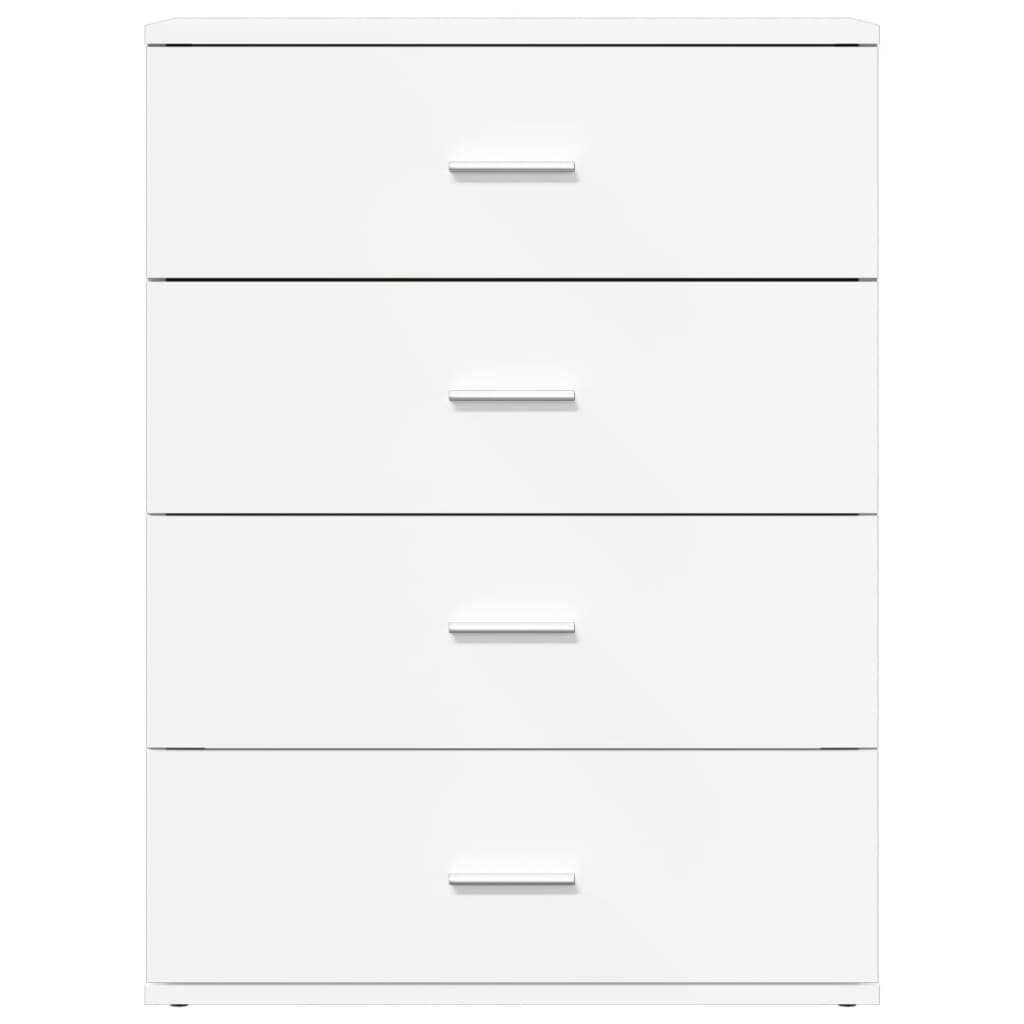Aparador Eliss 4 cajones blanco 80x60x39 cm
