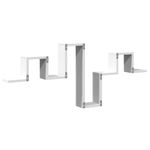 Estantería Vitta de pared diseño irregular blanco 43x104,5x10 cm