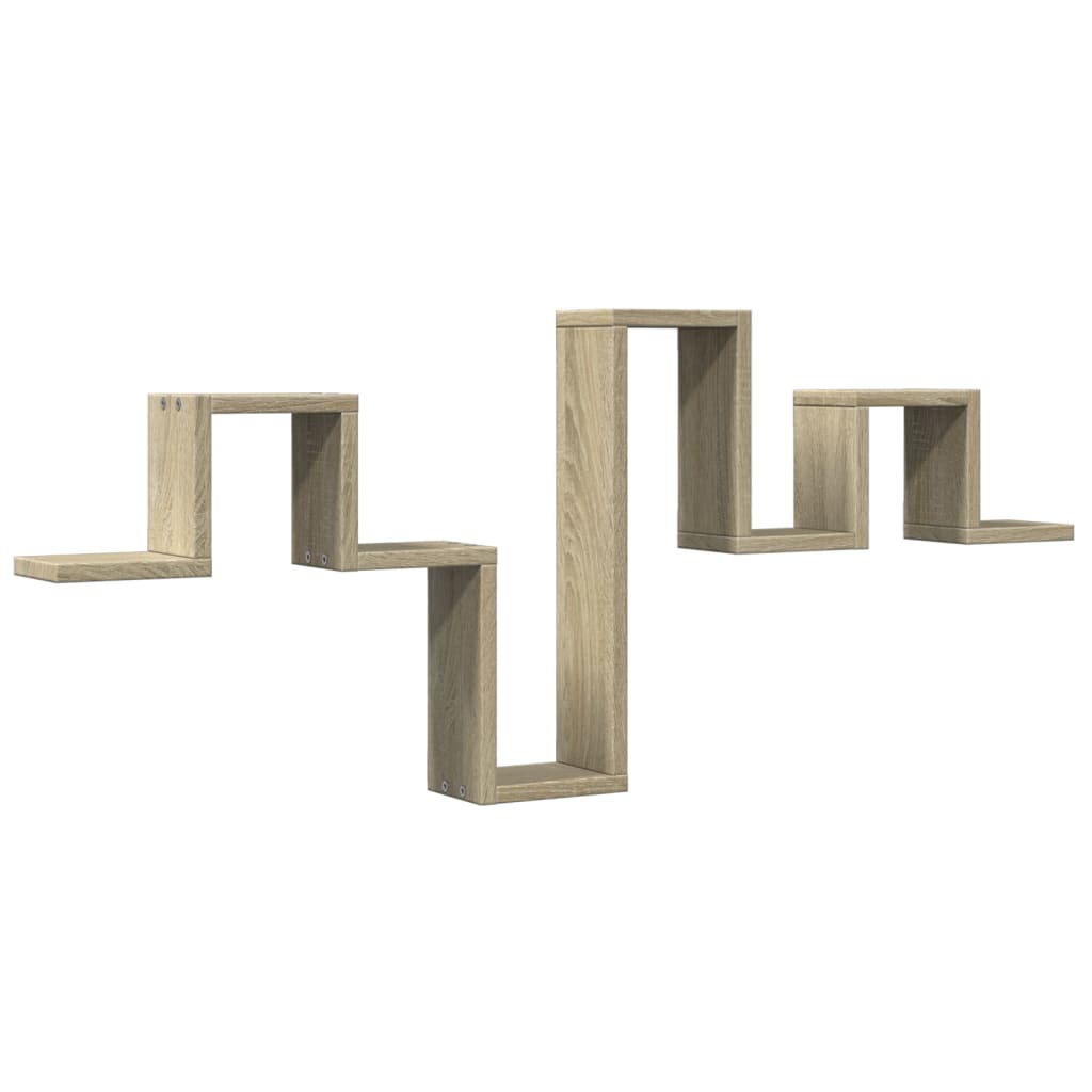 Estantería Vitta de pared diseño irregular roble claro 43x104,5x10 cm