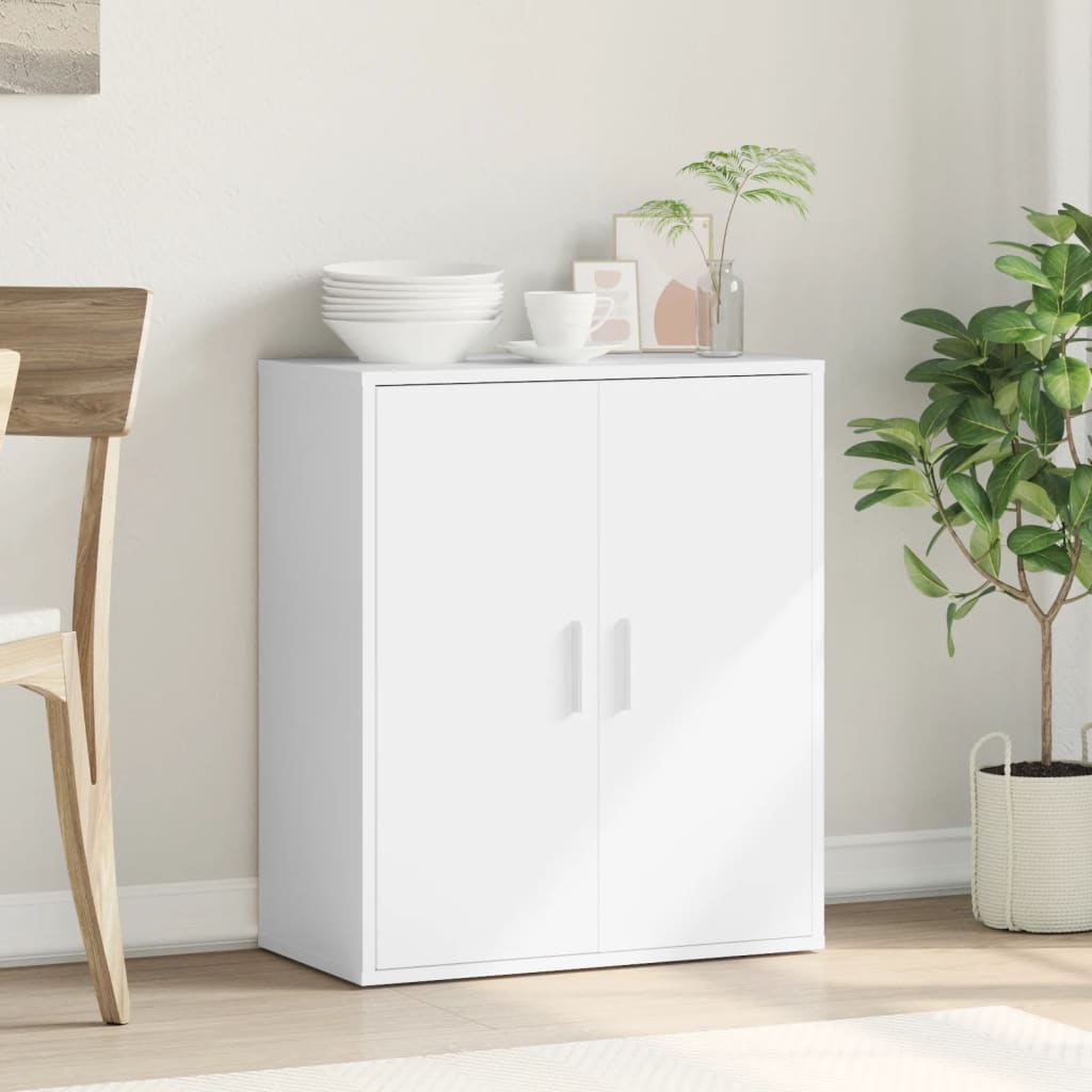 Aparador Firma 2 puertas + estante interior blanco 80x79x38 cm