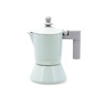 Cafetera-Ozon-Quid-3-tazas-aluminio-fundido-verde-fondo-blanco