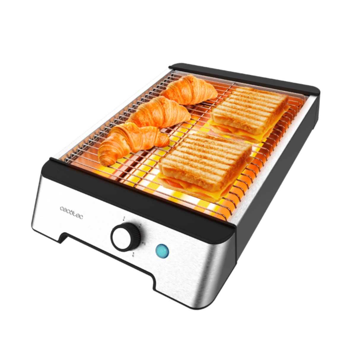 Tostador-horizontal-Cecotec-NiceSlice-Inox-1000W-control-mecanico