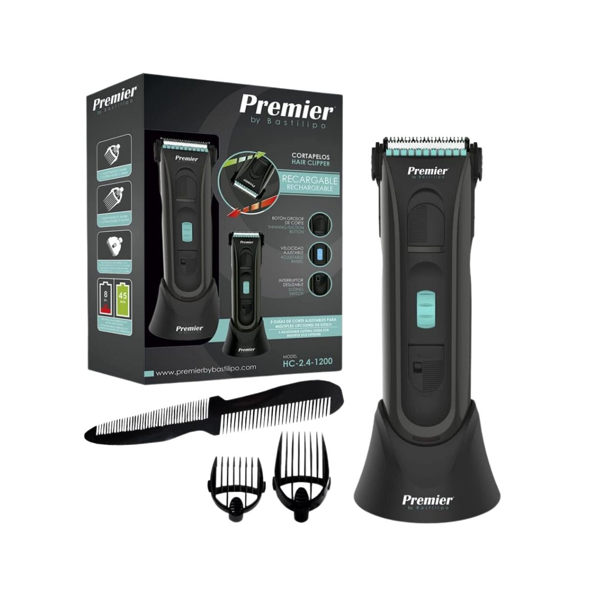 Afeitadora-Bastilipo-HC-2.4-1200-39-recargable-con-accesorios-negro