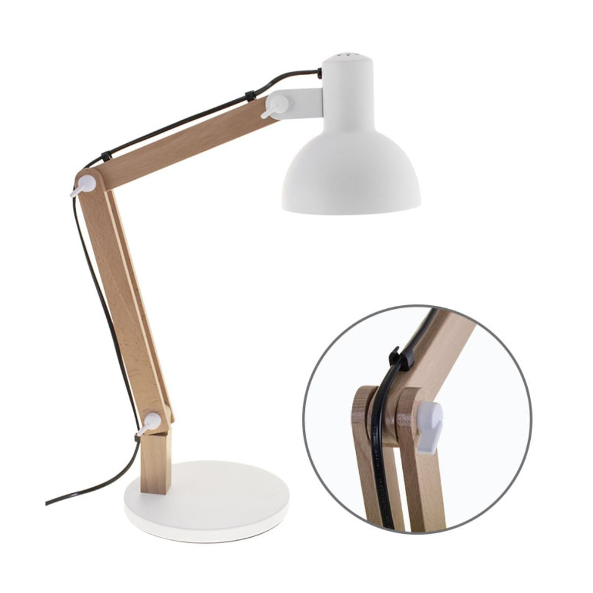 Flexo-Darci-Lumit-11W-altura-regulable-blanco-natural-Ø35-cm