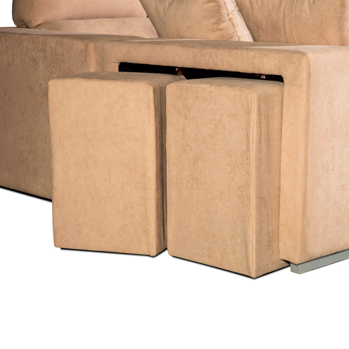 Sofá chaiselongue Marbella 3 plazas reclinable y deslizante beige frente izquierdo 3