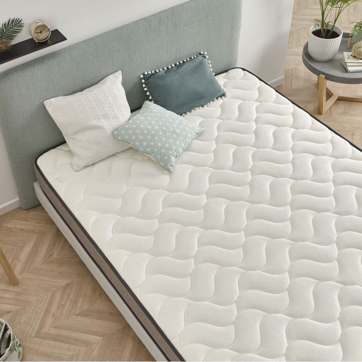 Colchon-viscoelastico-Luxury-Bio-Relax-nucleo-HR-de-alta-densidad-blanco-gris-21-cm