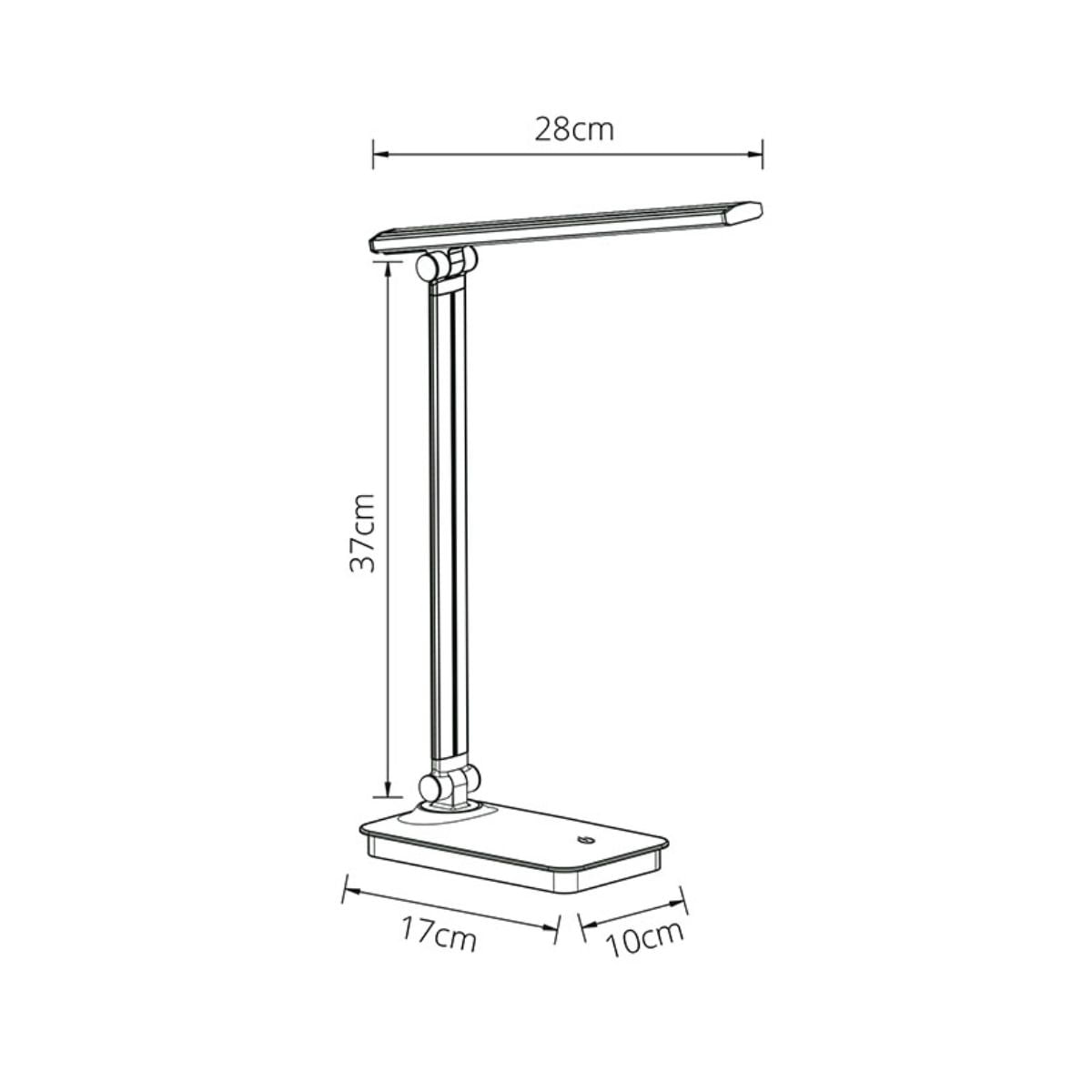 Flexo-Architect-Bel-Air-5W-carga-USB-luz-LED-360-lm-negro-37x10x28-cm