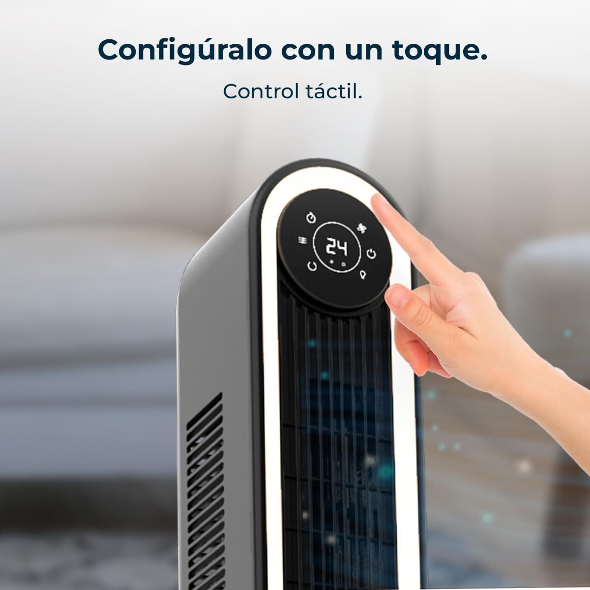 Ventilador-de-torre-Cecotec-EnergySilence-9090-Skyline-Smart-Light-60W-mando-a-distancia-negro-106-cm
