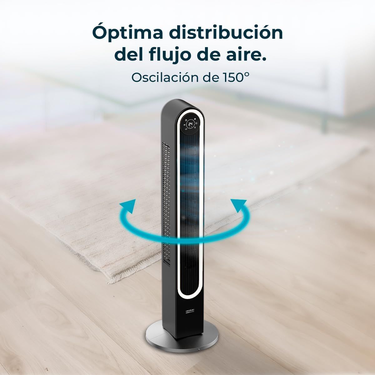Ventilador-de-torre-Cecotec-EnergySilence-9090-Skyline-Smart-Light-60W-mando-a-distancia-negro-106-cm-oscilante