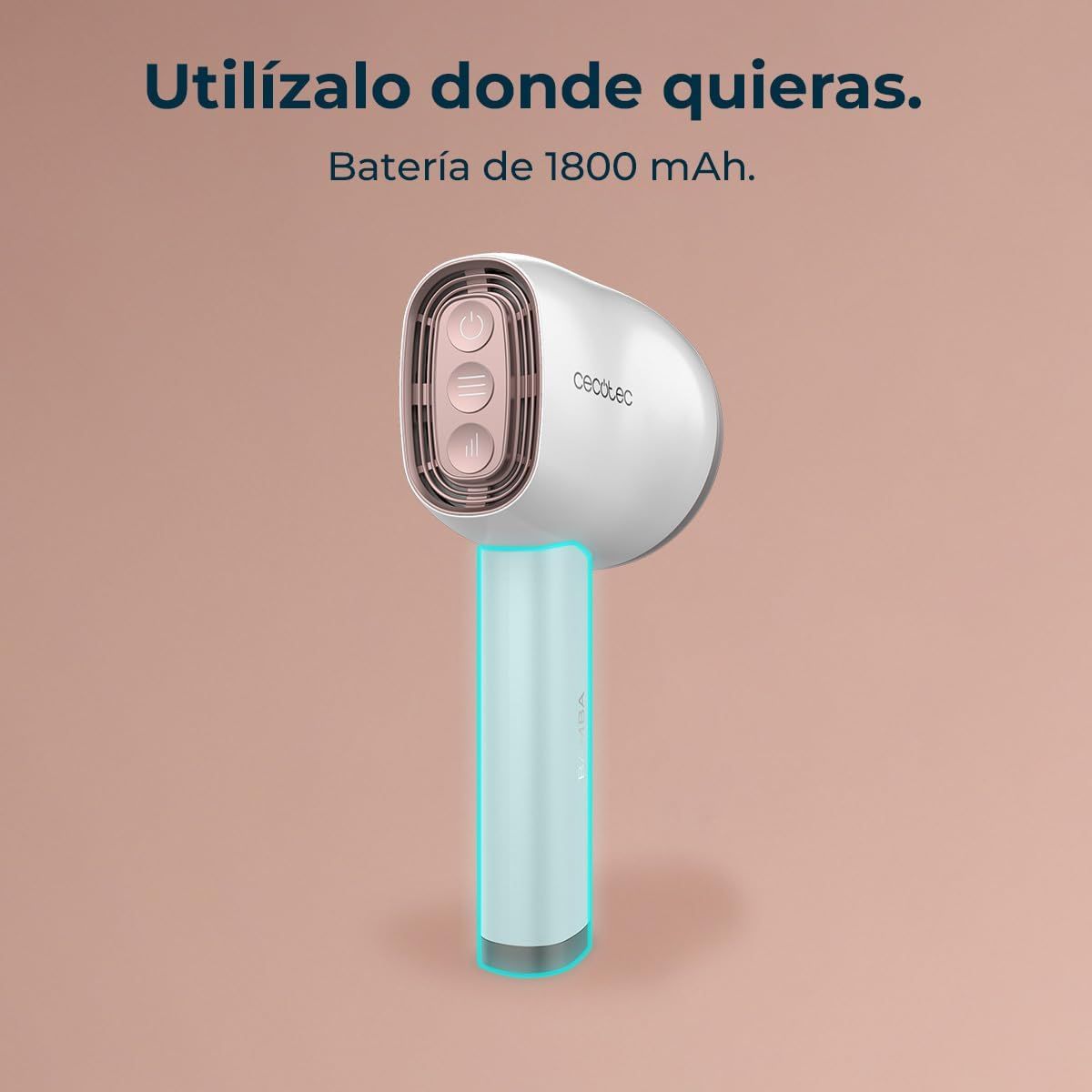 Masajeador-corporal-Cecotec-SkinCare-Push-Up-8-cabezales-blanco-bateria