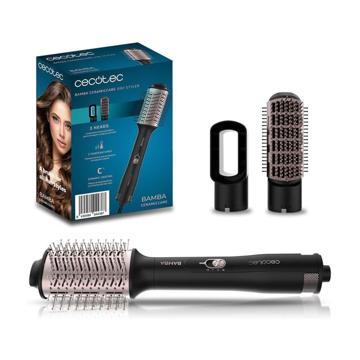 Cepillo-de-aire-Cecotec-Bamba-CeramicCare-3in1-Styler-cabezales-2-velocidades-negro