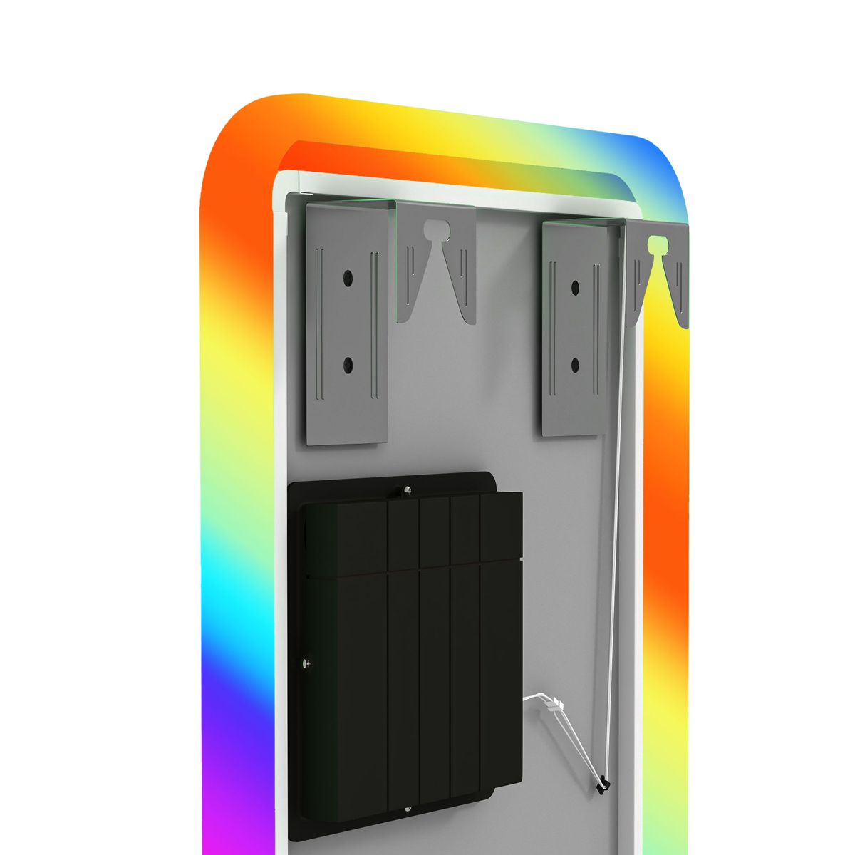 Espejo Defford Homcom luces LED 7 colores RGB 120x40 cm