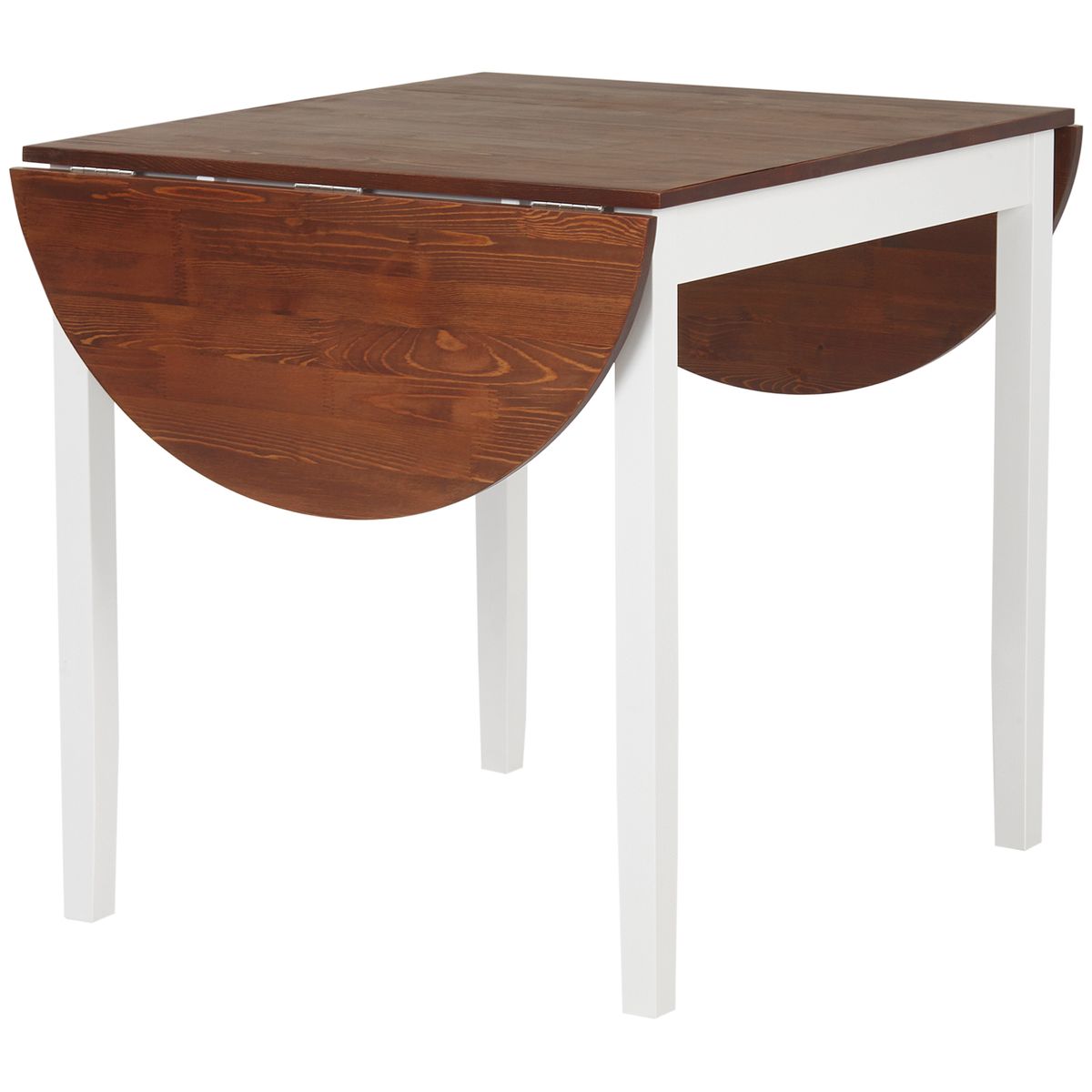 Mesa de cocina Campoamor Homcom plegable marrón 75x140x70 cm