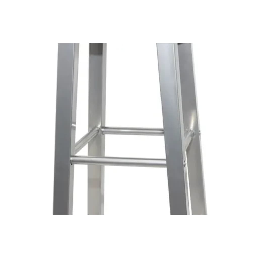 Pack de 2 taburetes altos acero 70x30x30 cm