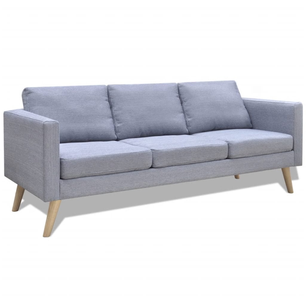 Conjunto de sofás Iria 2 y 3 plazas gris claro 4