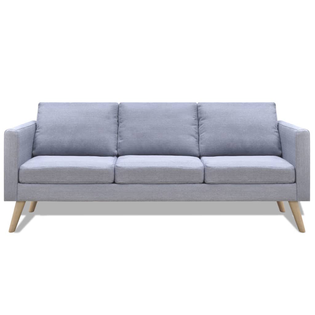 Conjunto de sofás Iria 2 y 3 plazas gris claro 5