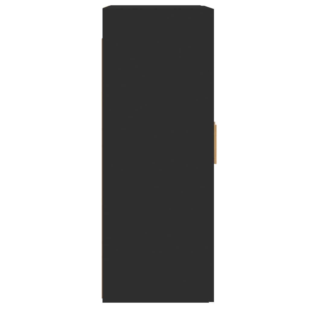 Pack de 2 armarios Riga de pared negro 90x69,5x34 cm