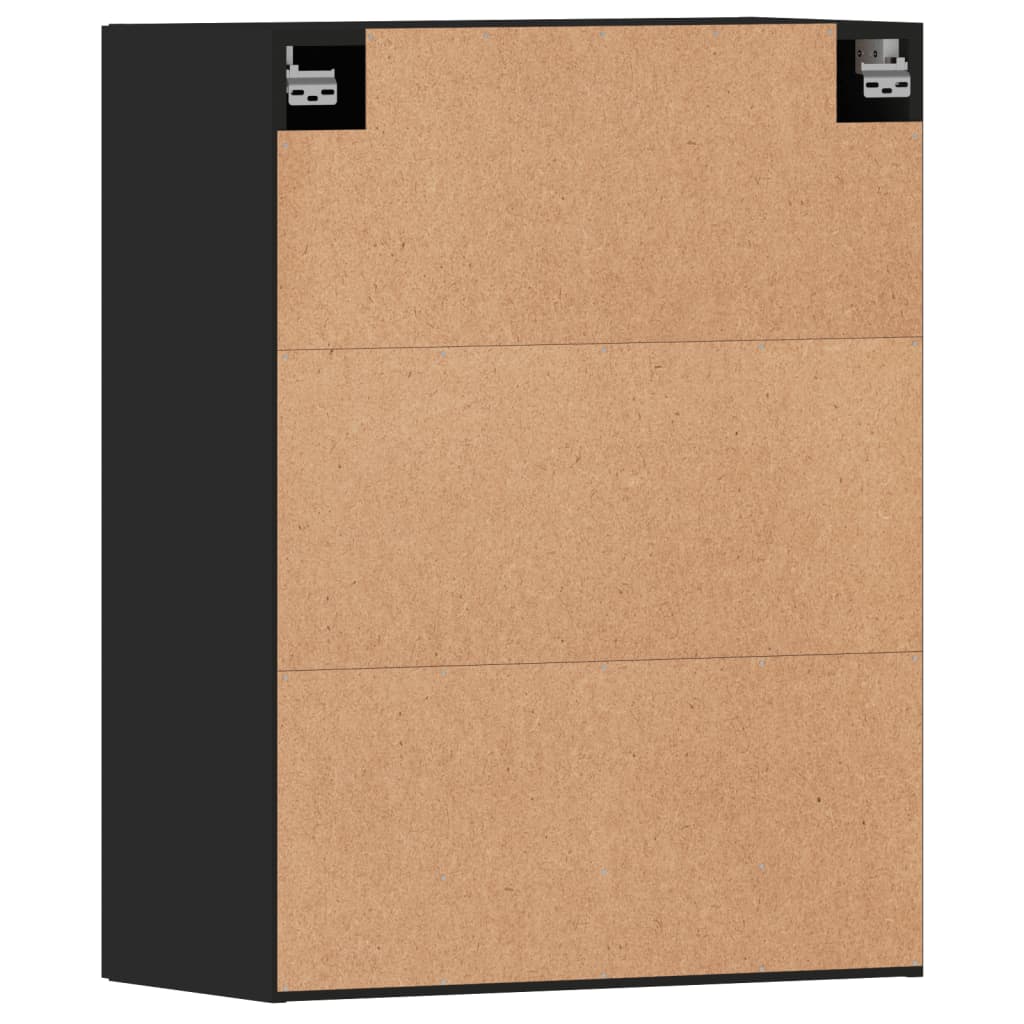 Pack de 2 armarios Riga de pared negro 90x69,5x34 cm
