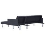 Sofá cama chaiselongue Five gris oscuro 69x218x155 cm