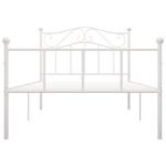 Estructura de cama River metal blanco 100x200 cm