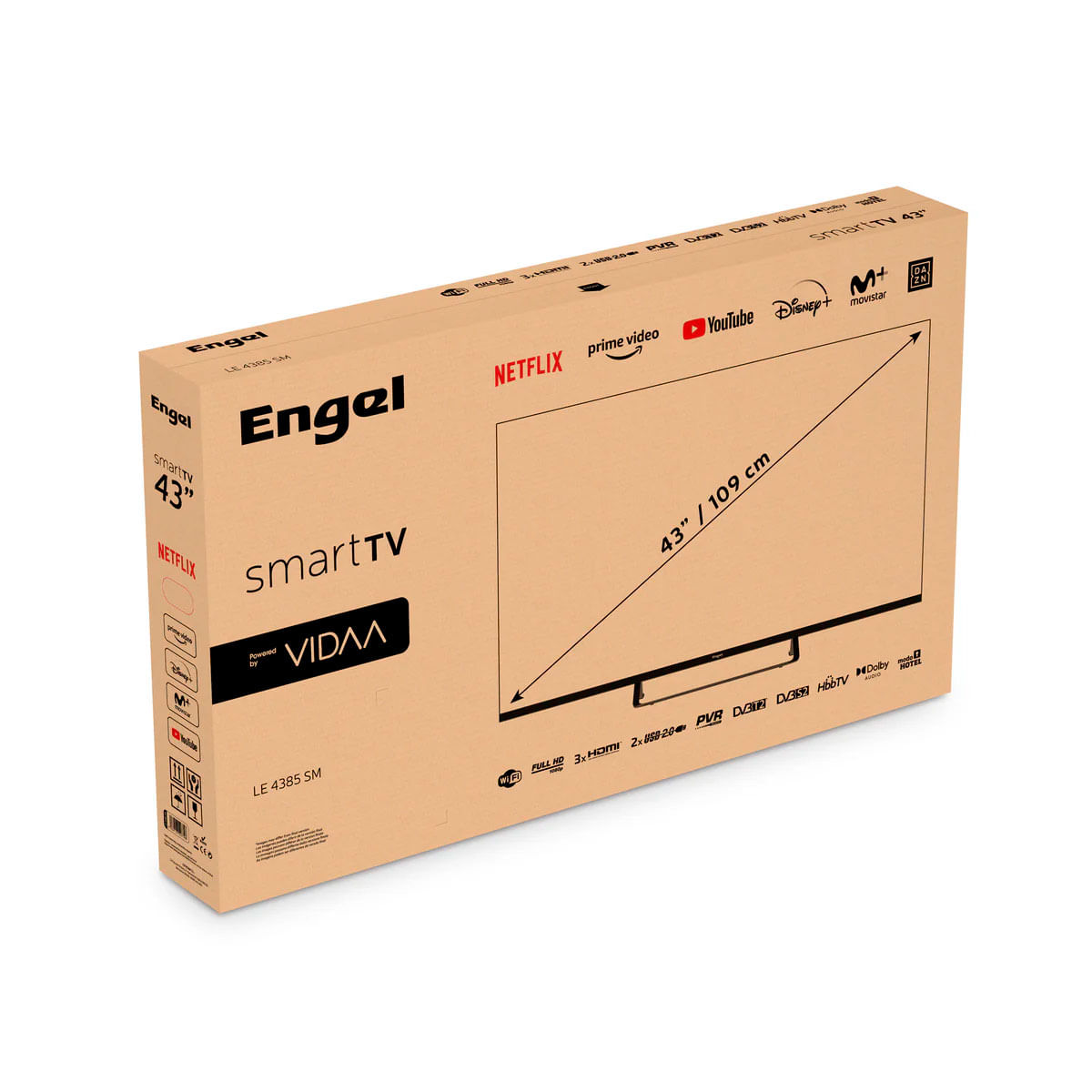 Televisor Smart TV Engel LE4385SM LED Full HD 43’’ VIDAA E negro 5
