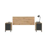 Conjunto-de-dormitorio-Enzo-cabecero---2-mesitas-roble-antracita
