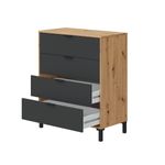 Comoda-Enzo-4-cajones-roble-grafito-94x775x40-cm-cajones