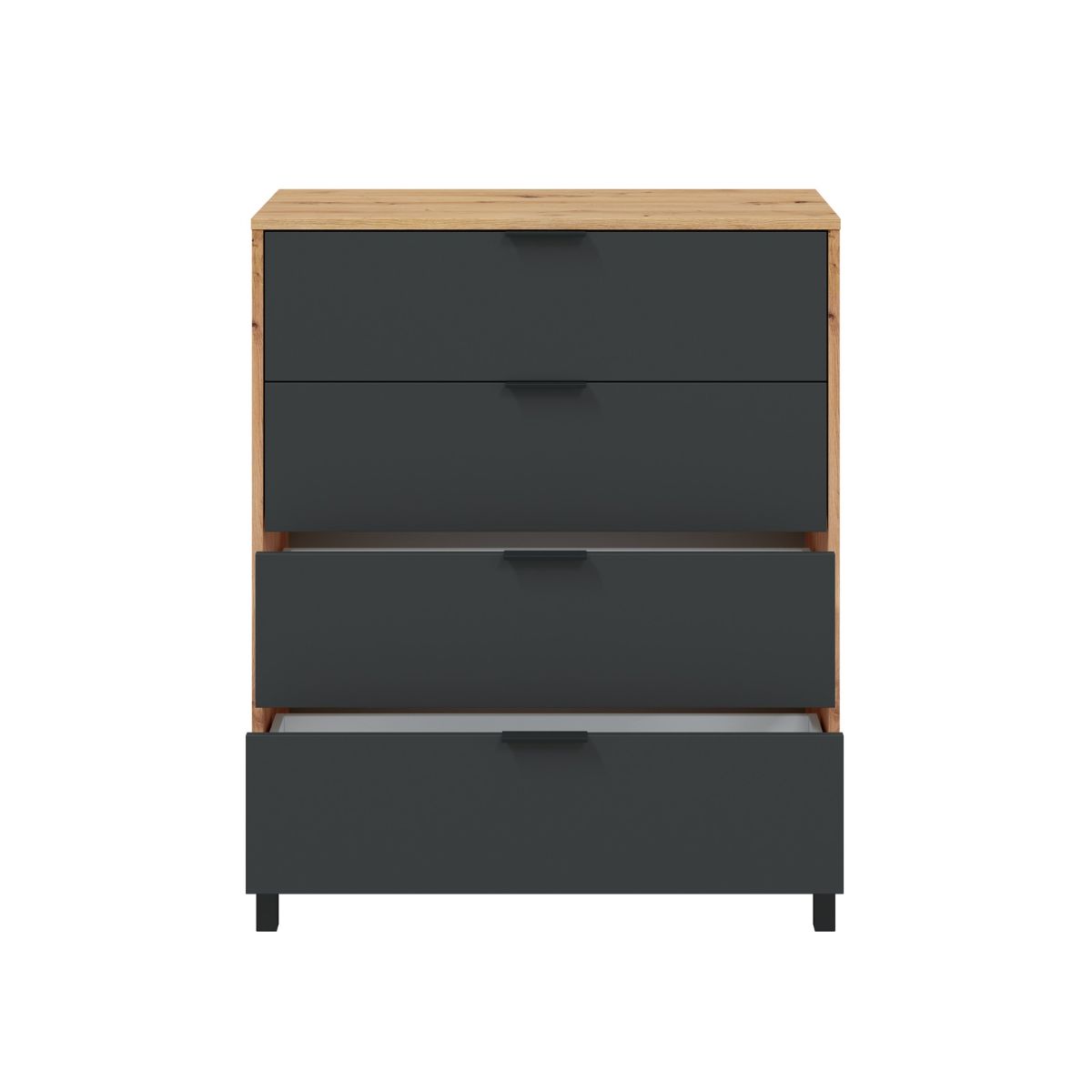 Comoda-Enzo-4-cajones-roble-grafito-94x775x40-cm-frontal
