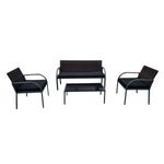 Conjunto-de-jardin-Mykonos-2-sillones---1-sofa-doble---mesa-de-centro-marron-negro-fondo-blanco